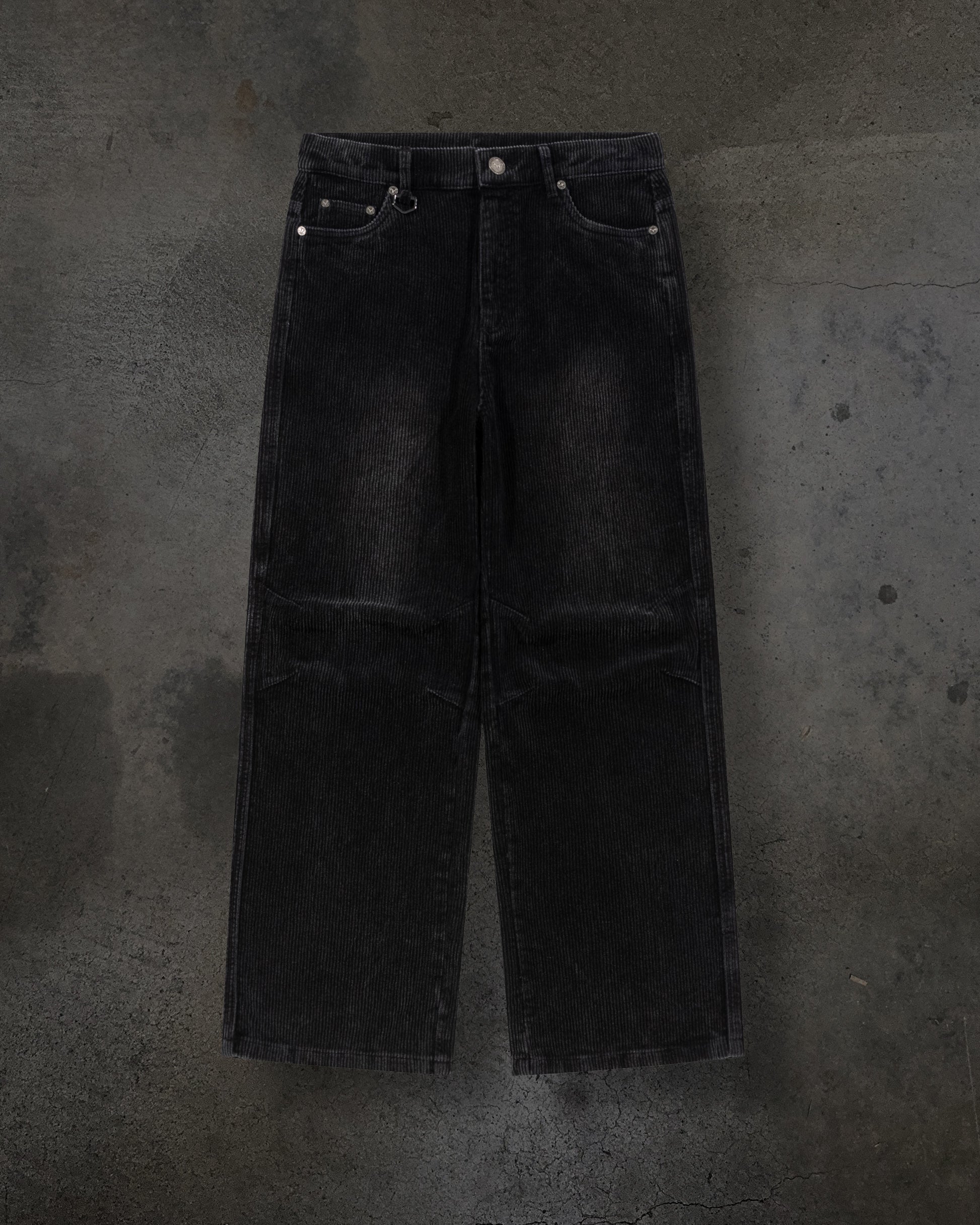 DITCH CORDUROYS (COAL)-IYAMIUIO