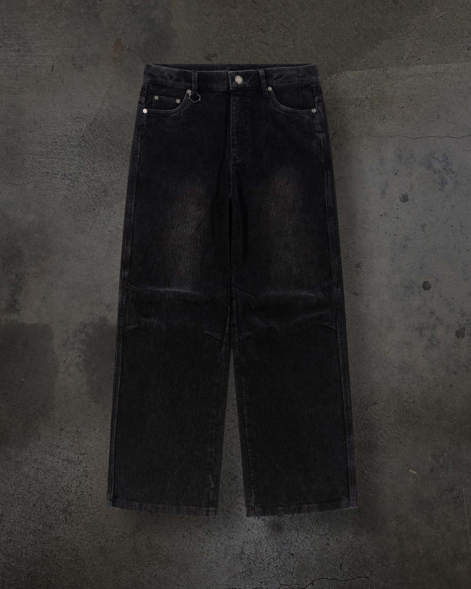 DITCH CORDUROYS (COAL)-IYAMIUIO