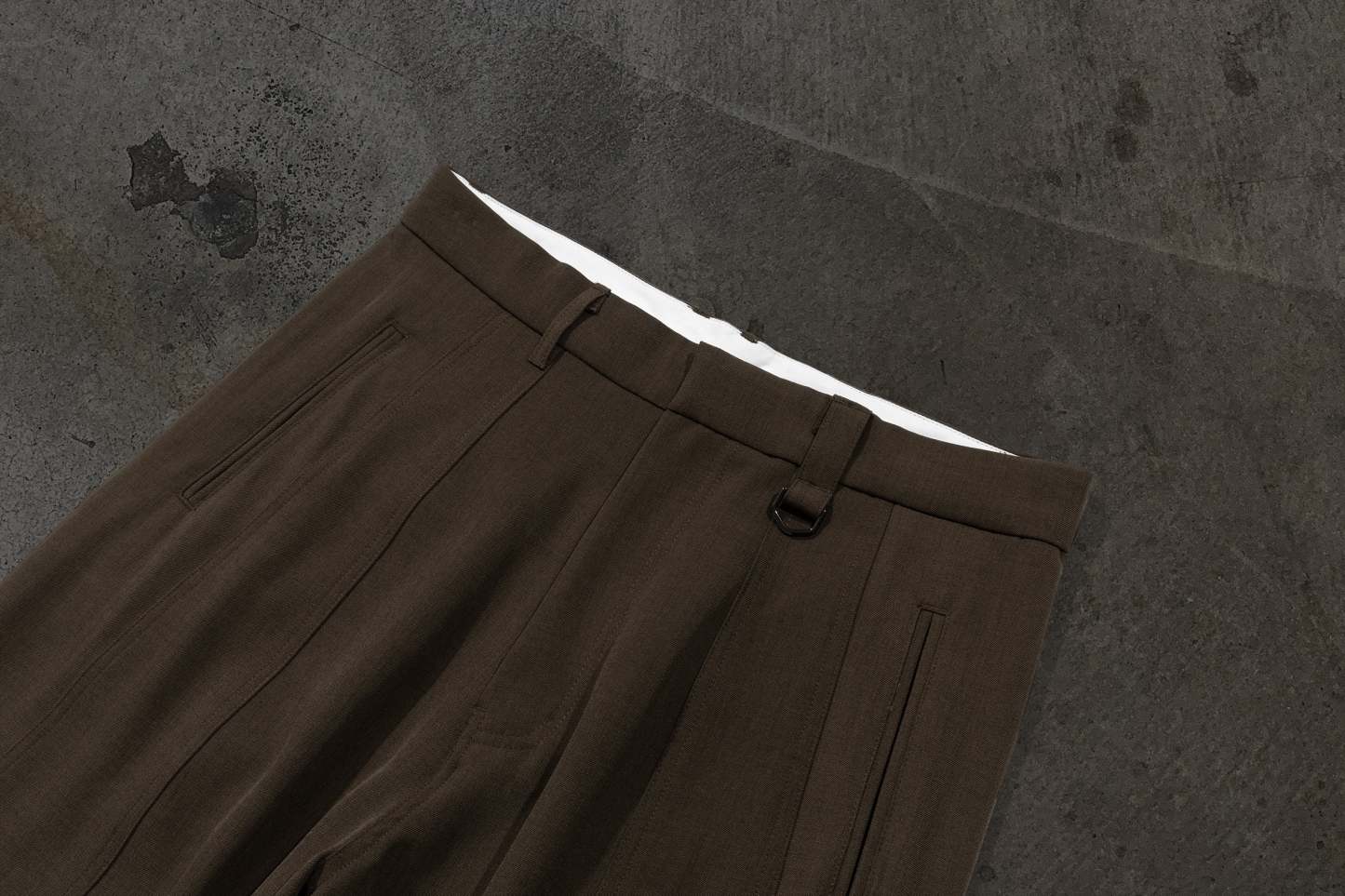 WIDE-LEG DRESS PANTS (MOCHA)-IYAMIUIO