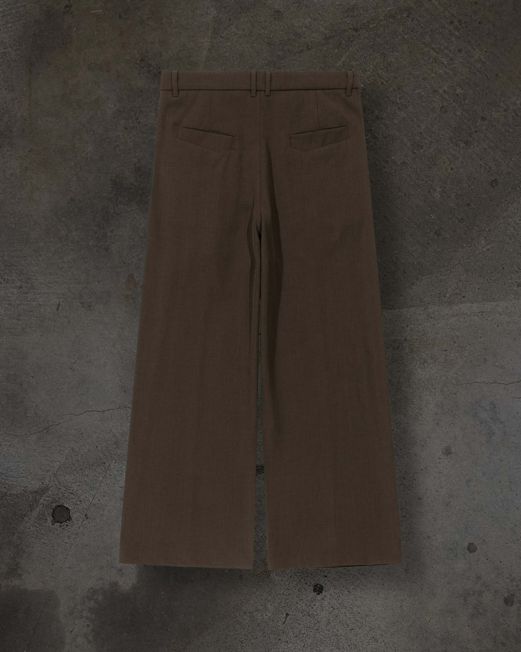 WIDE-LEG DRESS PANTS (MOCHA)-IYAMIUIO