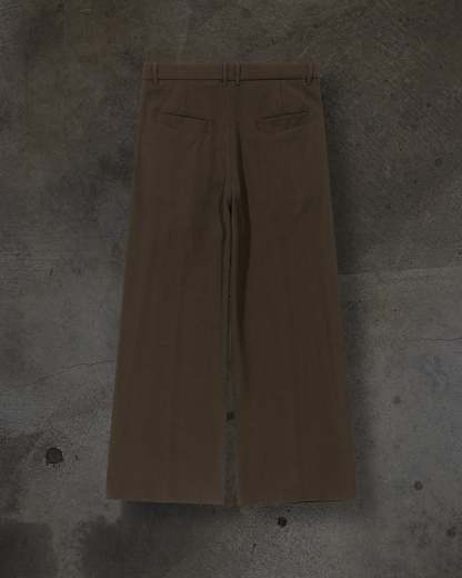 WIDE-LEG DRESS PANTS (MOCHA)-IYAMIUIO