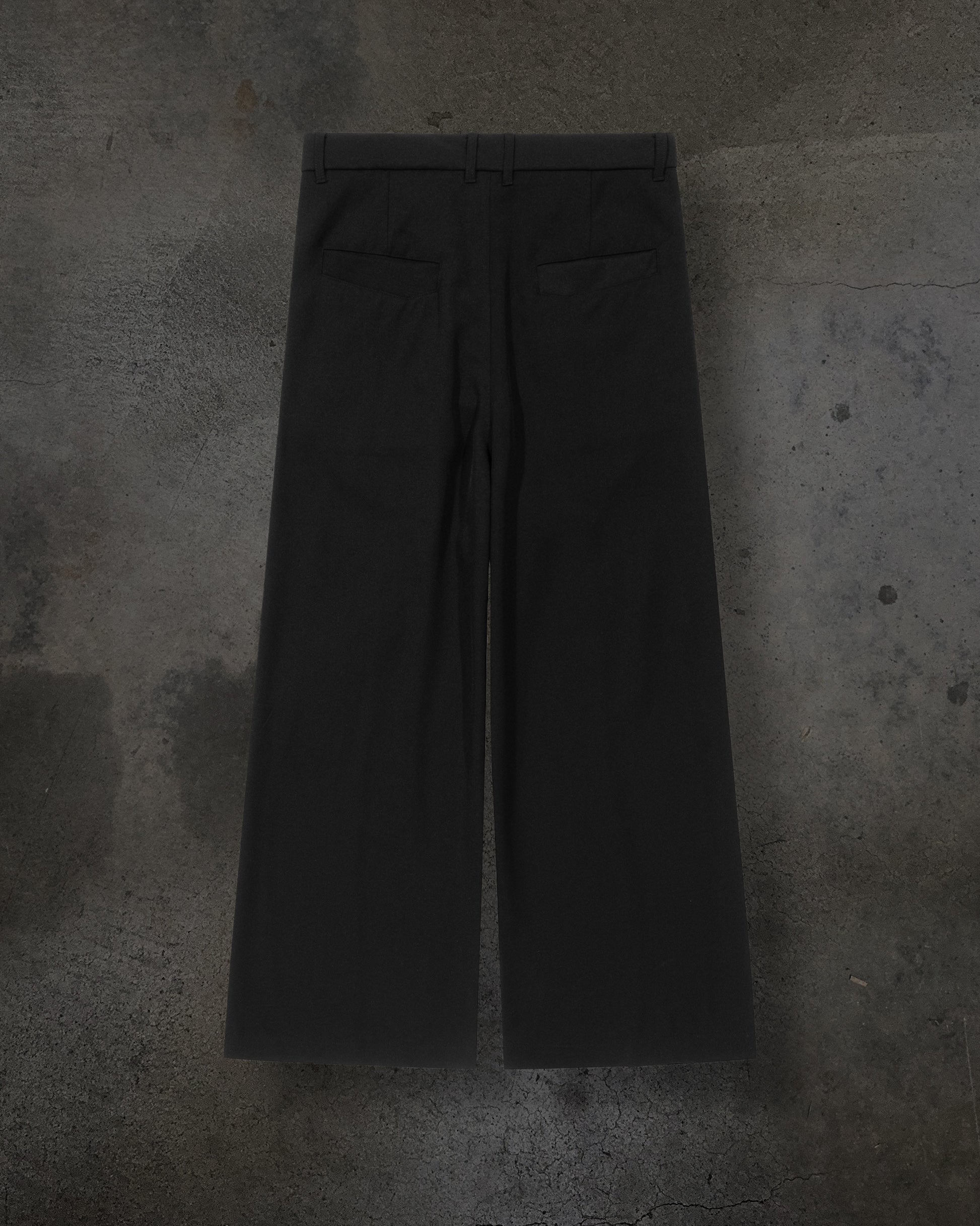 WIDE-LEG DRESS PANTS (NOIR)-IYAMIUIO