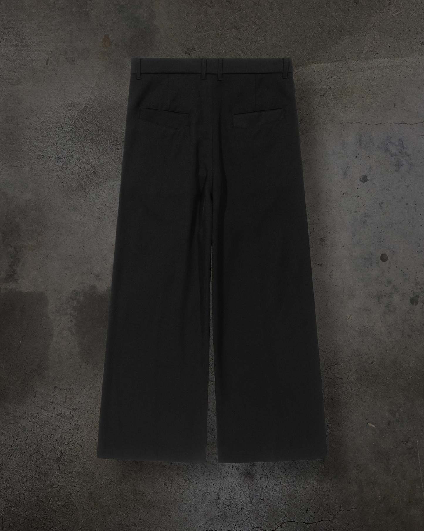 WIDE-LEG DRESS PANTS (NOIR)-IYAMIUIO