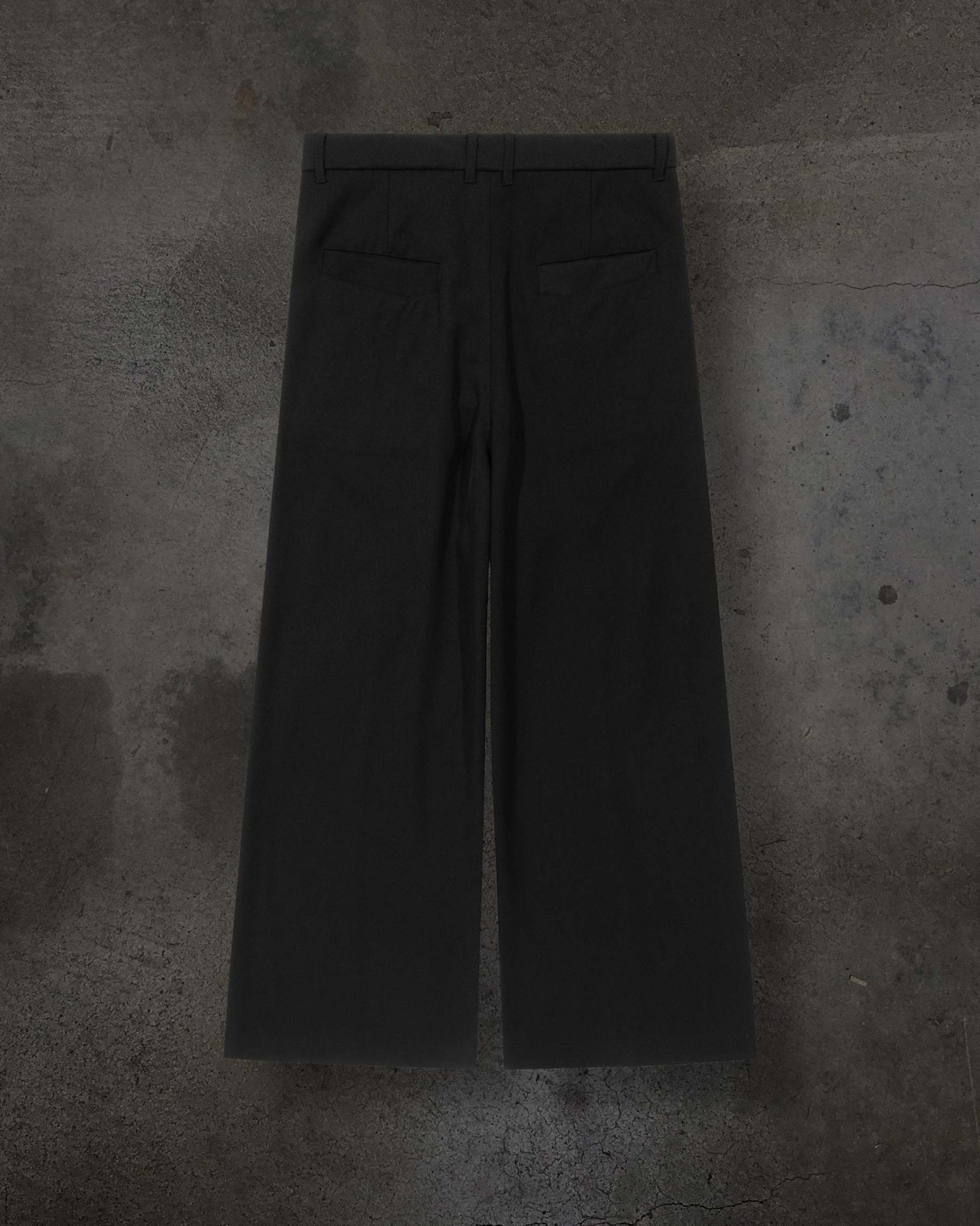 WIDE-LEG DRESS PANTS (NOIR)-IYAMIUIO