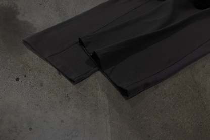 WIDE-LEG DRESS PANTS (NOIR)-IYAMIUIO