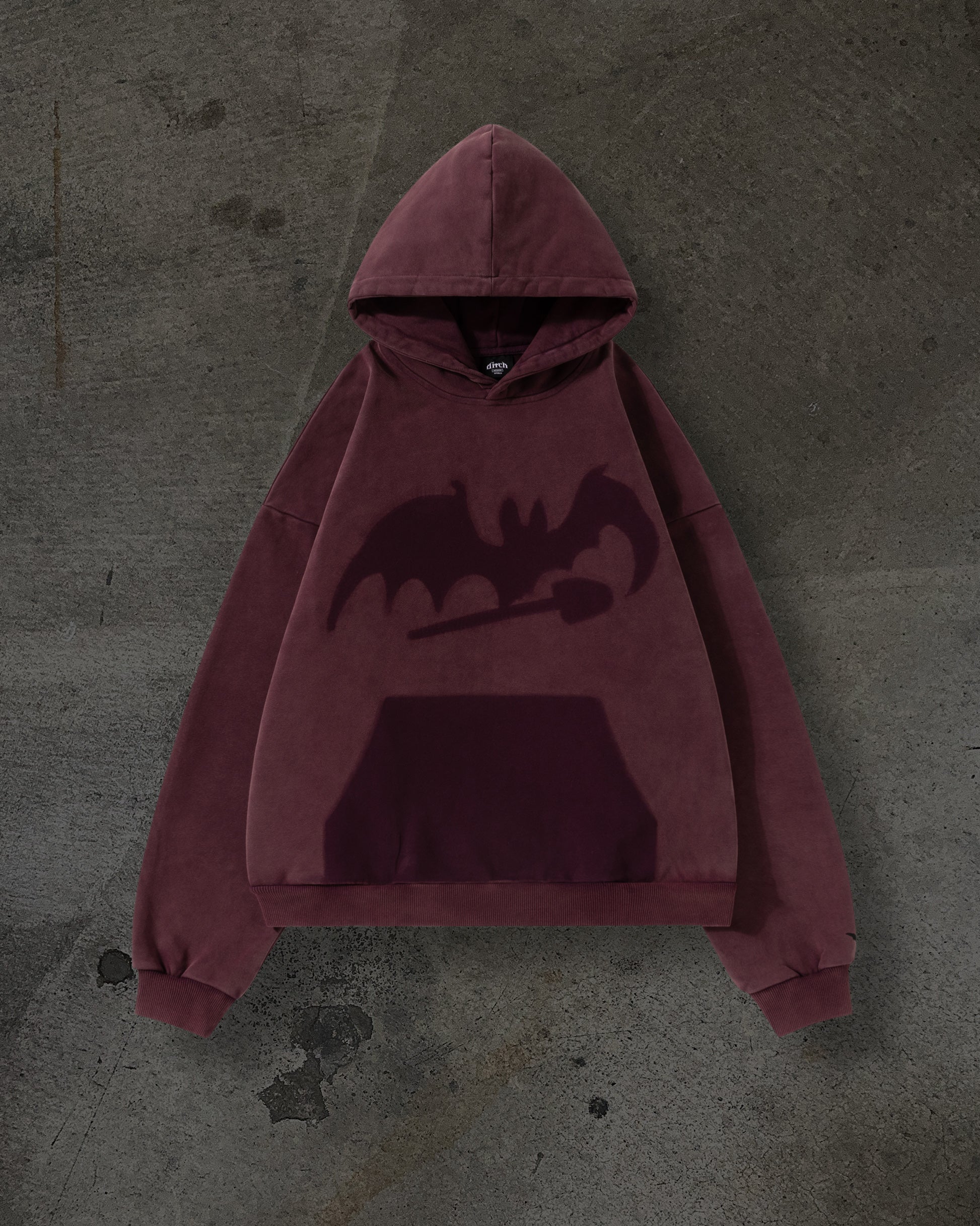 MISSING BAT PULLOVER (CRIMSON)-IYAMIUIO