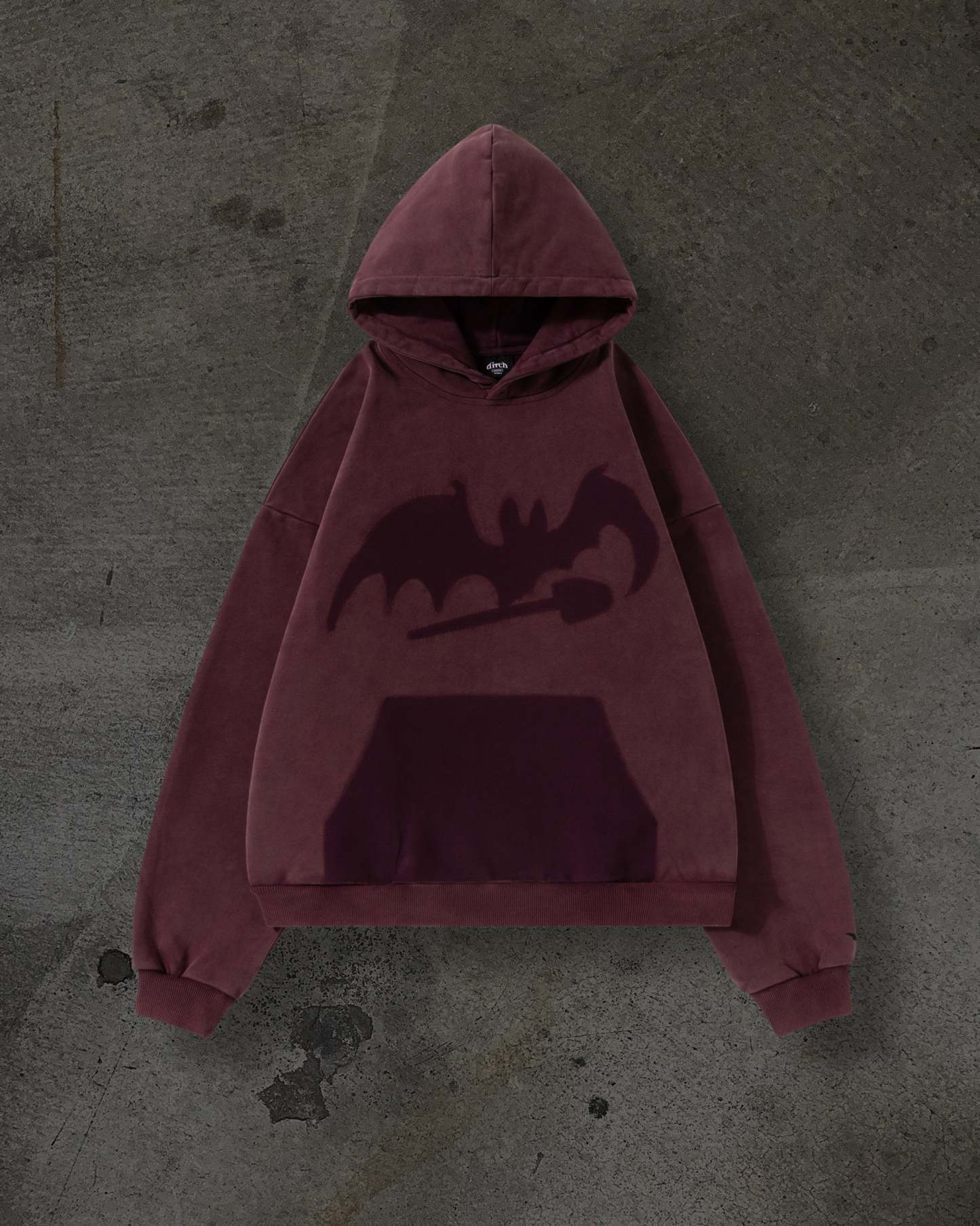 MISSING BAT PULLOVER (CRIMSON)-IYAMIUIO