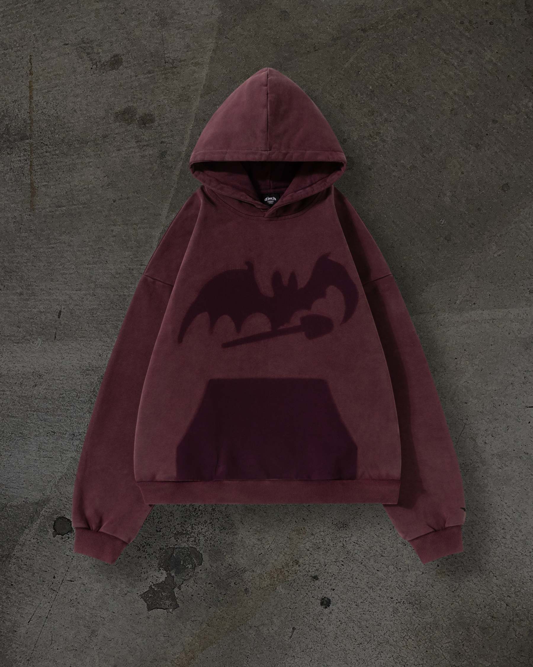 MISSING BAT PULLOVER (CRIMSON)-IYAMIUIO