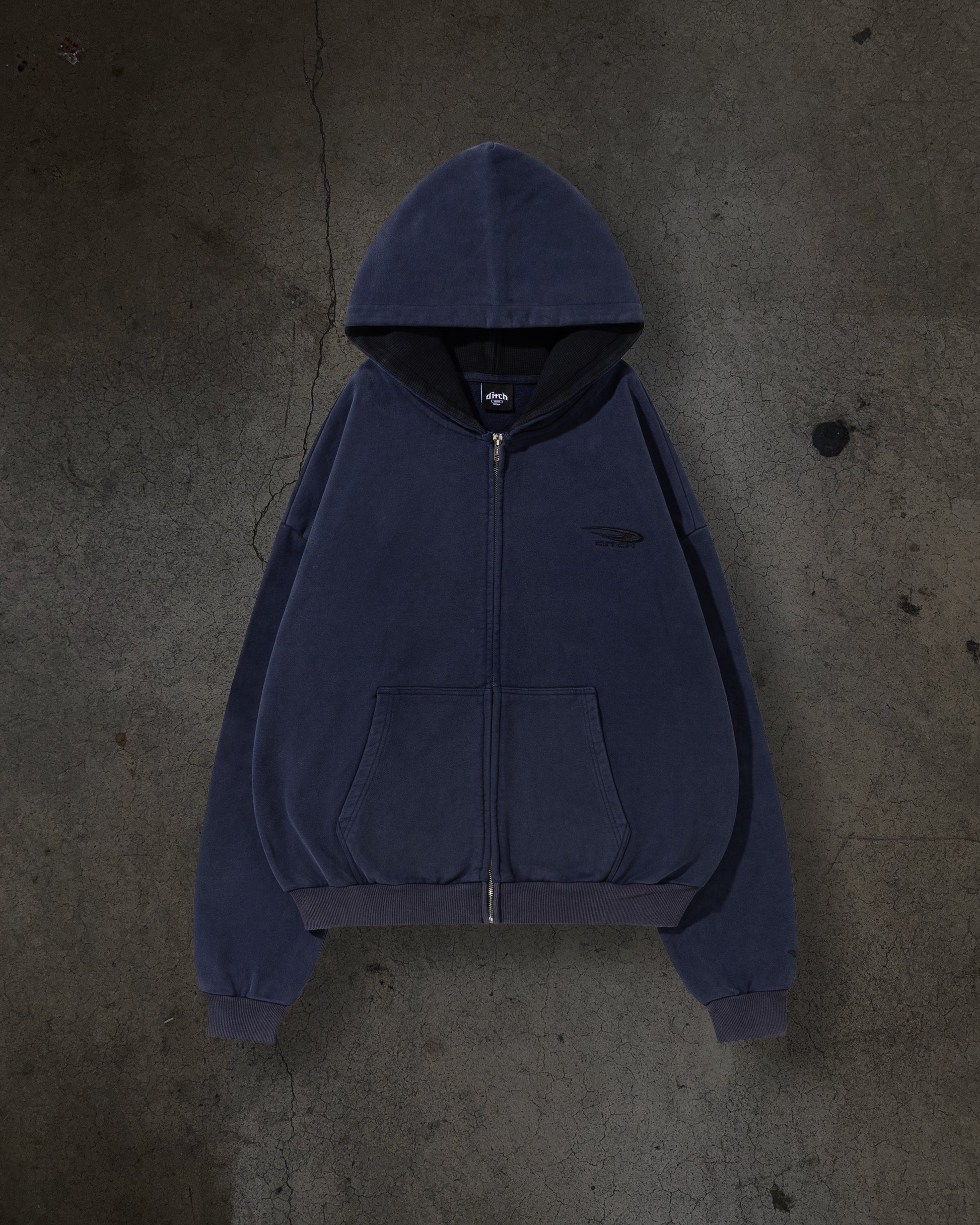 ATHLETIC ZIPUP (NAVY)-IYAMIUIO