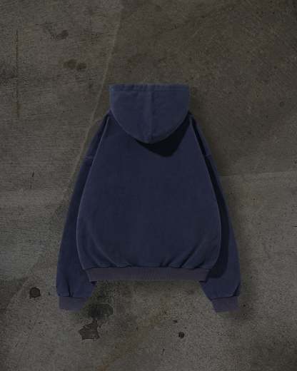 ATHLETIC ZIPUP (NAVY)-IYAMIUIO