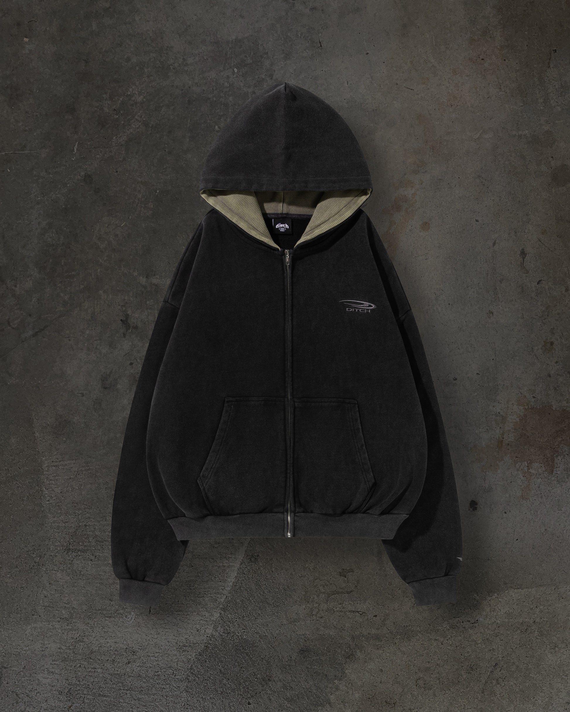 ATHLETIC ZIPUP (COAL/ASH)-IYAMIUIO