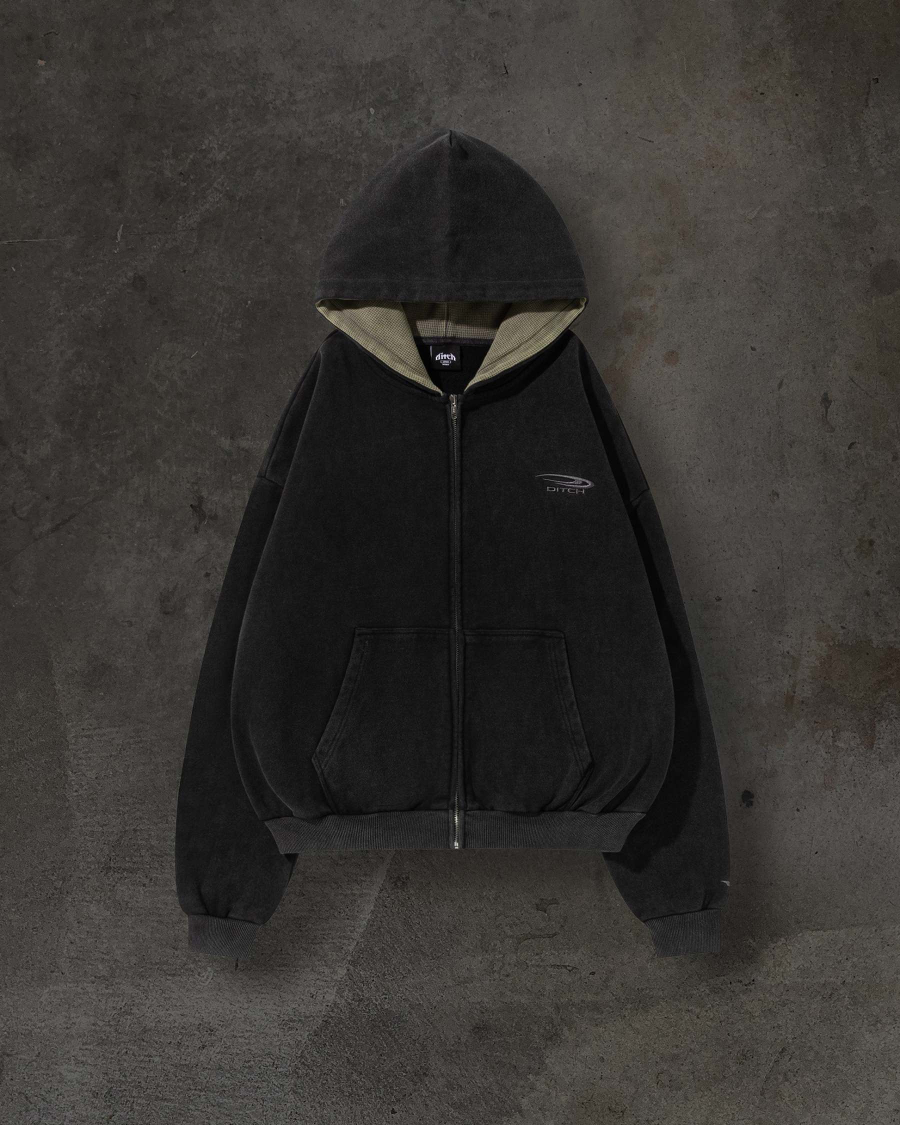 ATHLETIC ZIPUP (COAL/ASH)-IYAMIUIO