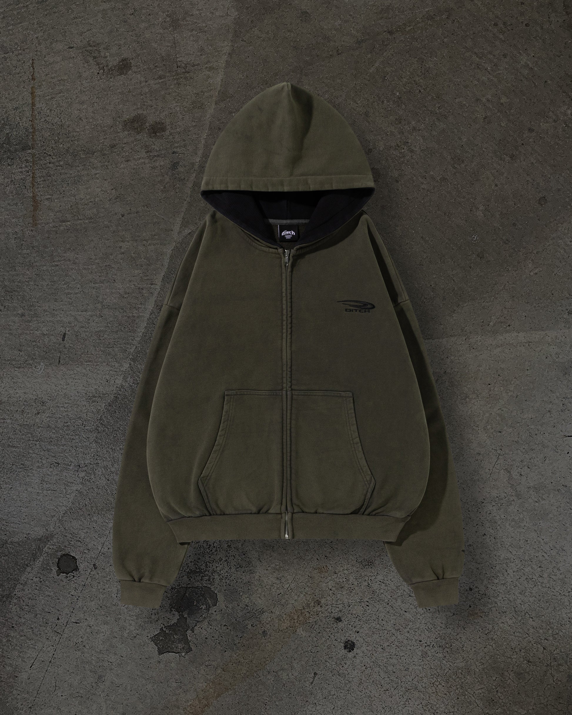 ATHLETIC ZIPUP (ASH)-IYAMIUIO