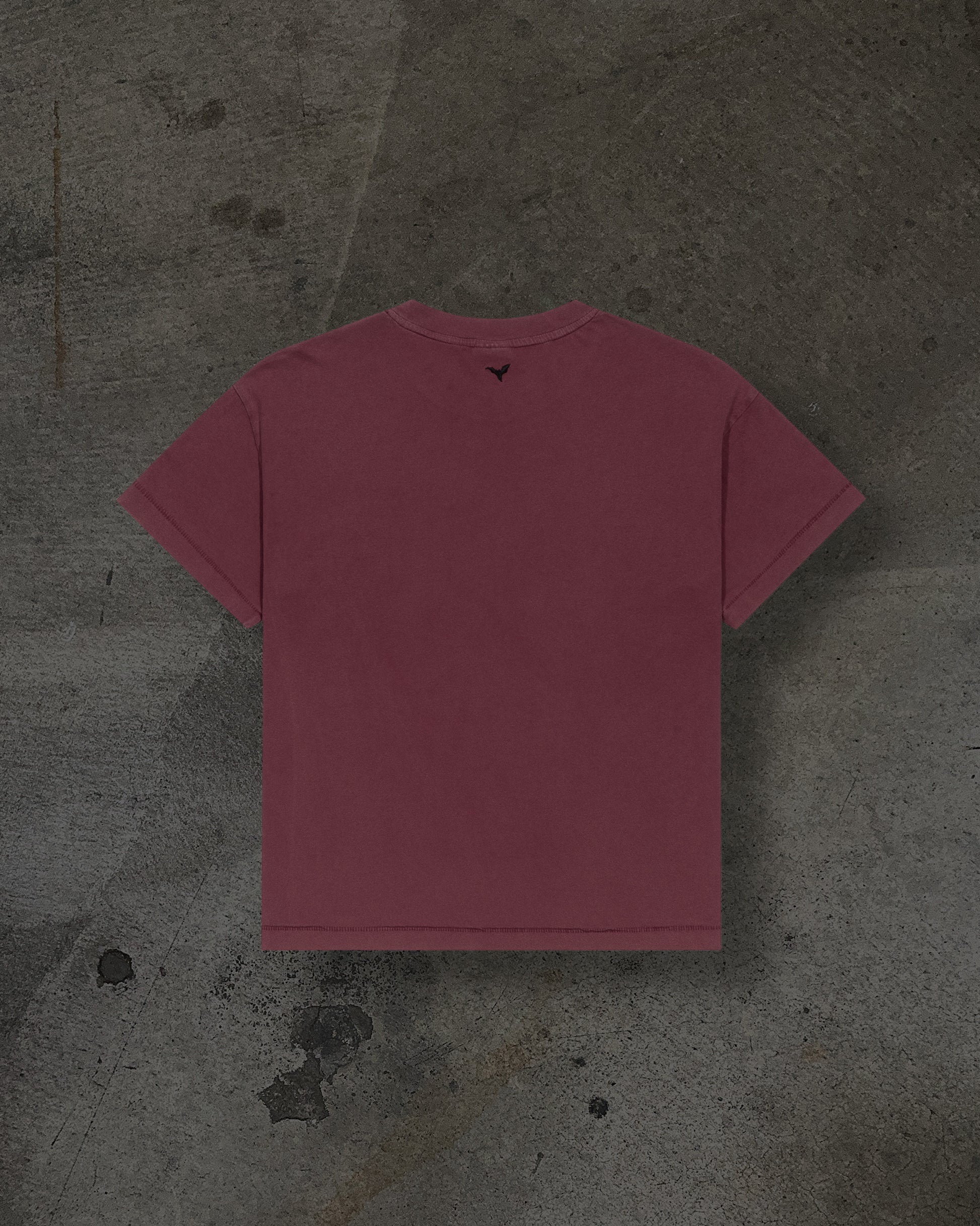 CROPPED BLANK TEE (CRIMSON)-IYAMIUIO