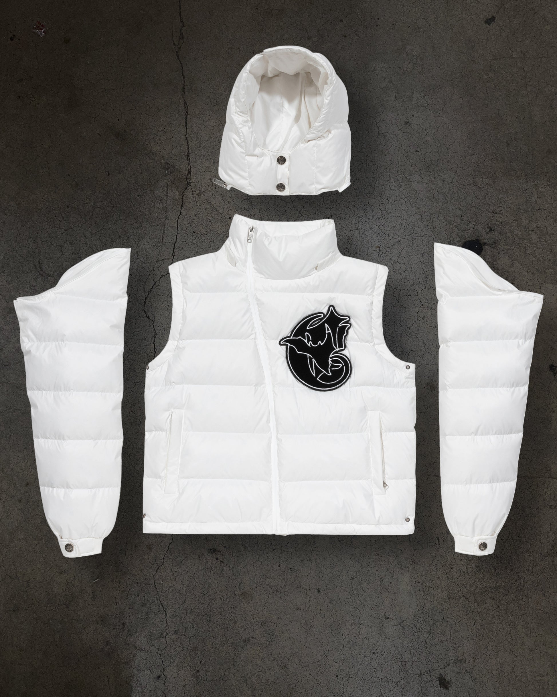 CORVIDITCH SHINY PUFFER (WHITE)-IYAMIUIO