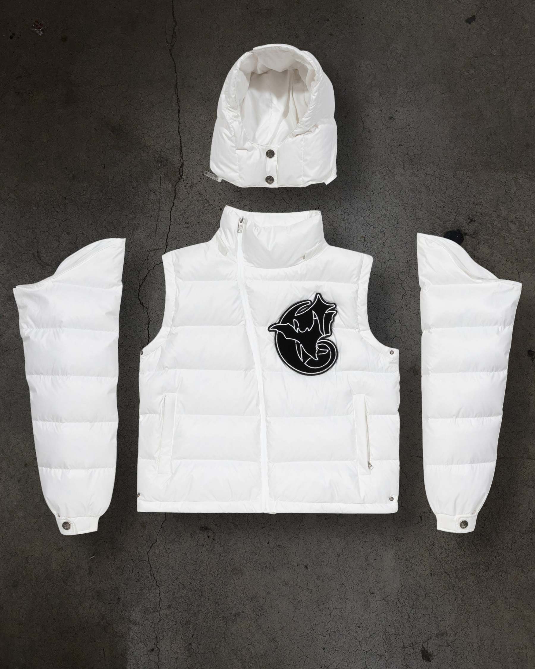 CORVIDITCH SHINY PUFFER (WHITE)-IYAMIUIO