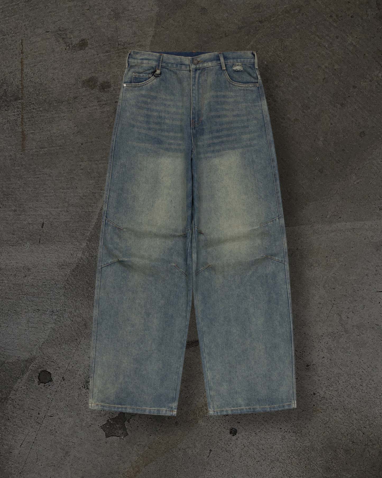 BAGGY DENIM (BLUE)-IYAMIUIO
