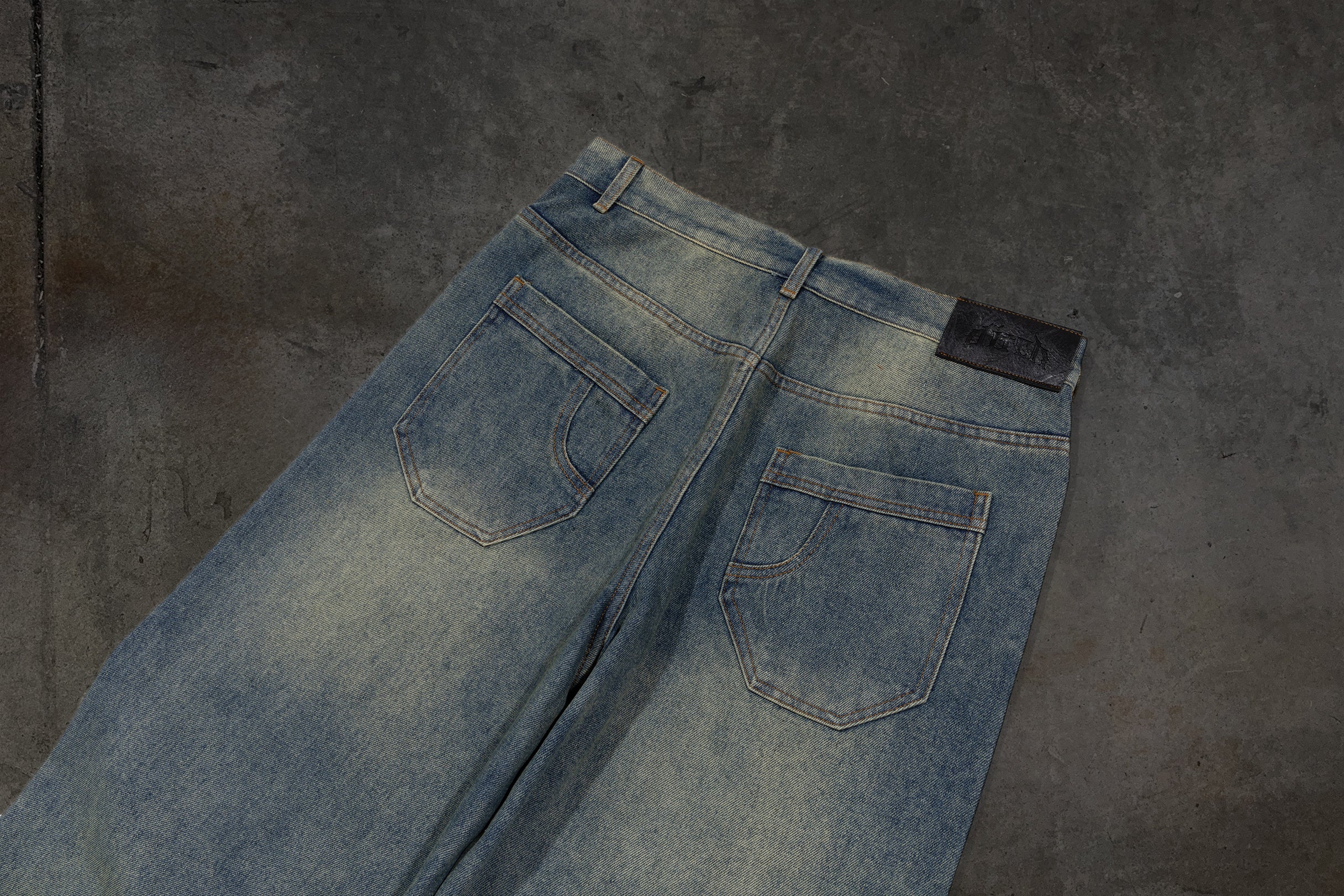 BAGGY DENIM (BLUE)-IYAMIUIO