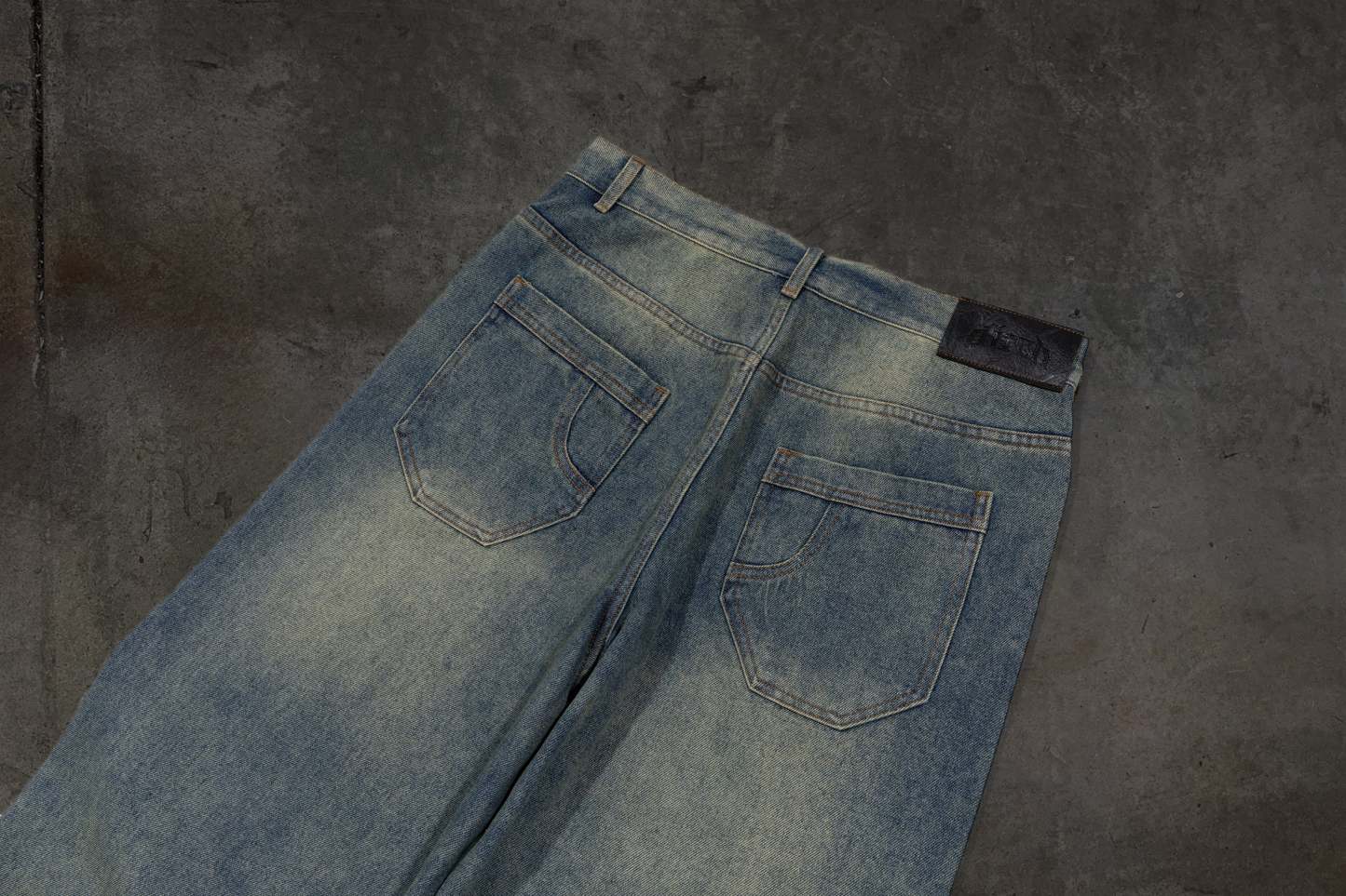 BAGGY DENIM (BLUE)-IYAMIUIO