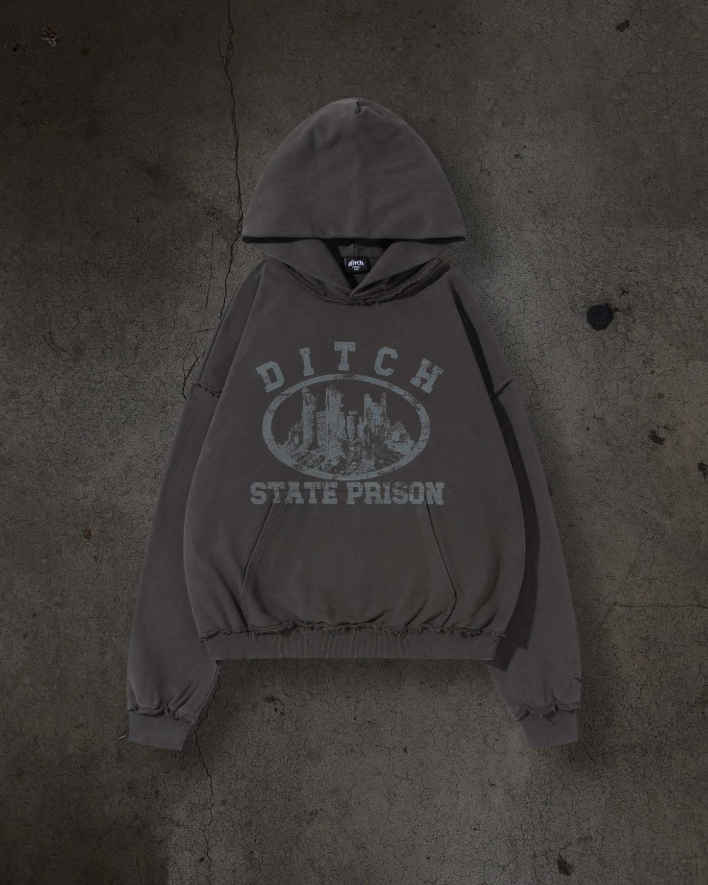 DITCH STATE PRISON PULLOVER (CEMENT)-IYAMIUIO