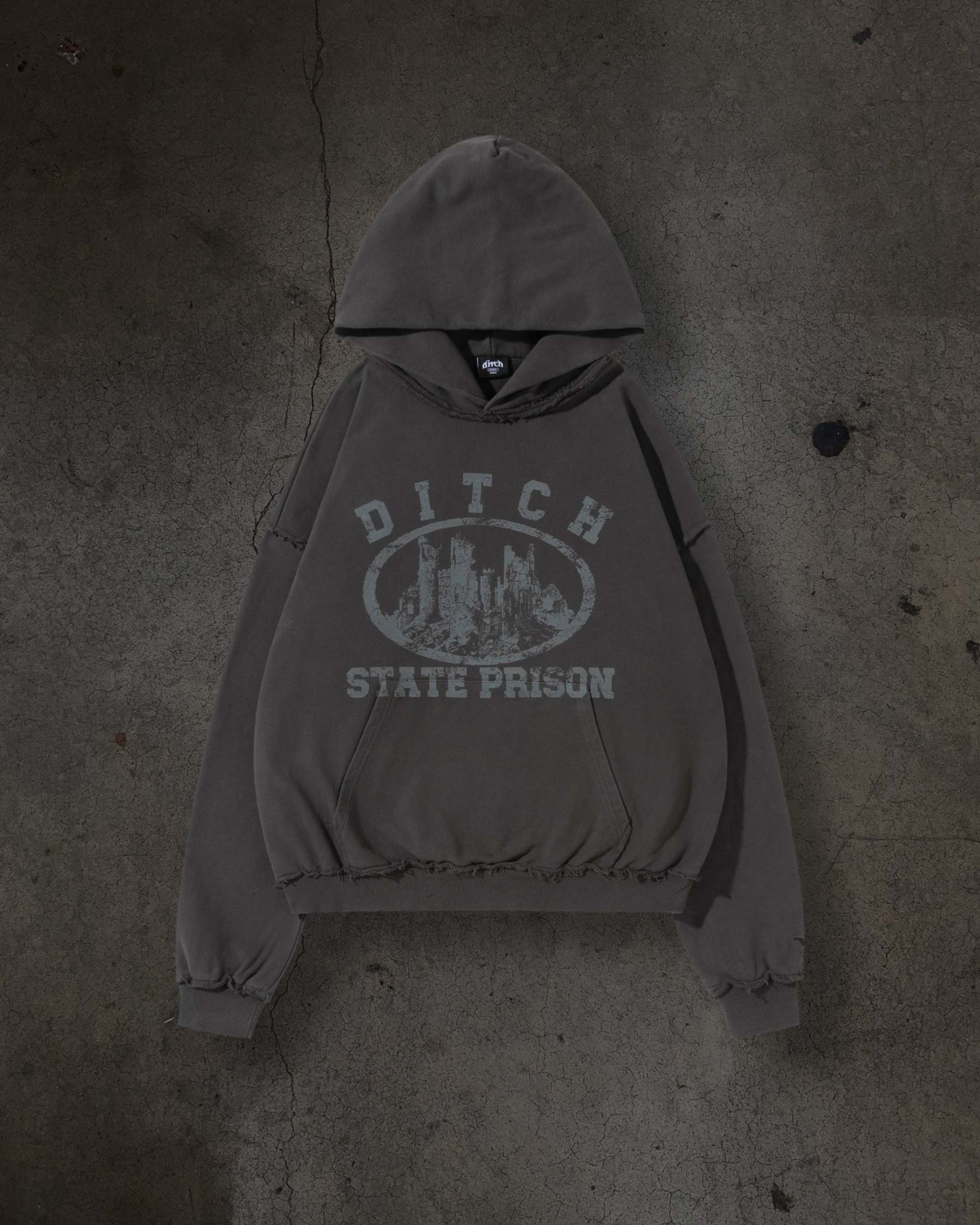 DITCH STATE PRISON PULLOVER (CEMENT)-IYAMIUIO