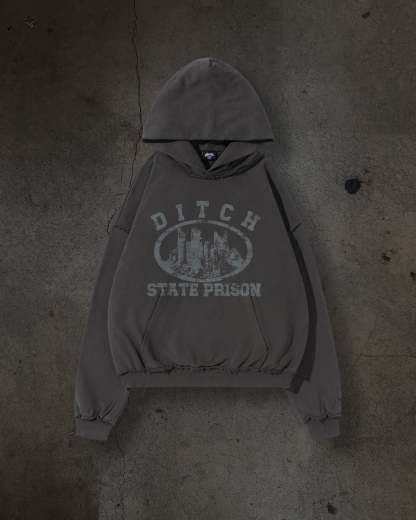 DITCH STATE PRISON PULLOVER (CEMENT)-IYAMIUIO