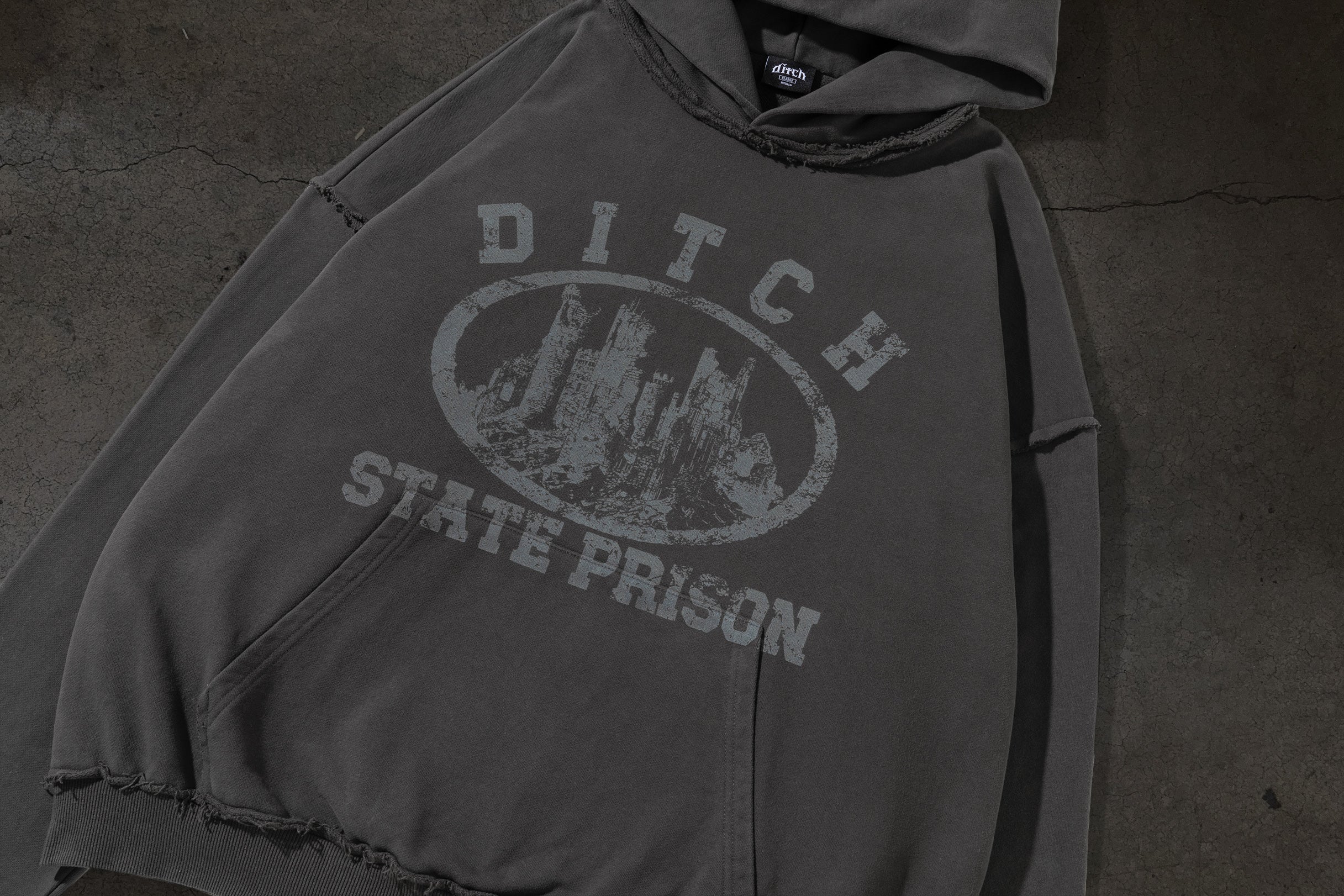DITCH STATE PRISON PULLOVER (CEMENT)-IYAMIUIO
