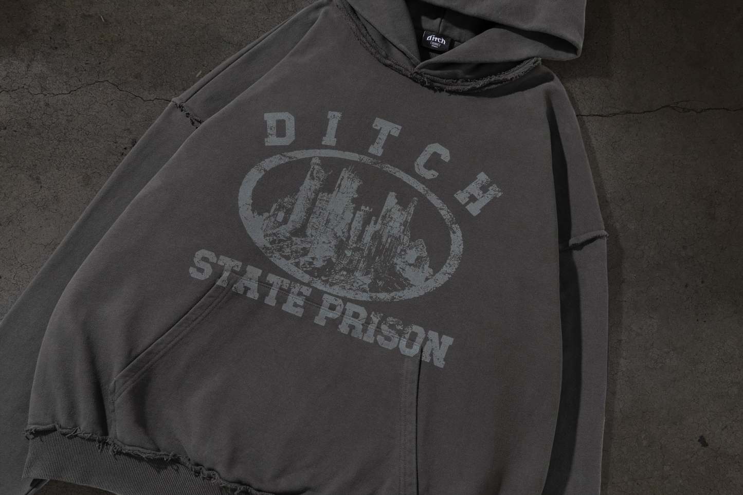 DITCH STATE PRISON PULLOVER (CEMENT)-IYAMIUIO