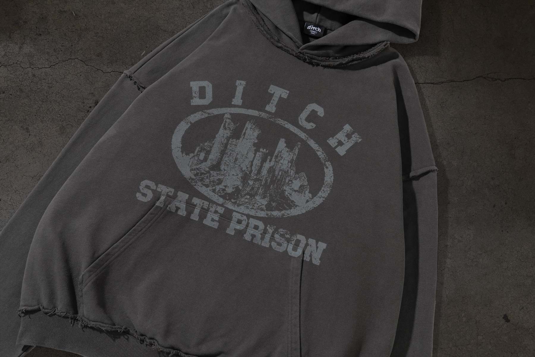 DITCH STATE PRISON PULLOVER (CEMENT)-IYAMIUIO