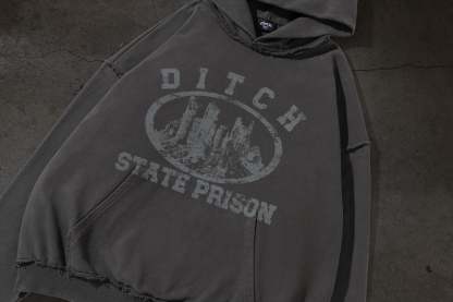 DITCH STATE PRISON PULLOVER (CEMENT)-IYAMIUIO