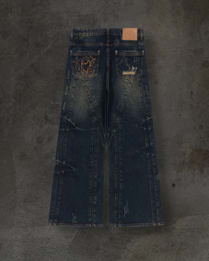 CORVIDITCH RIPPED DENIM (NAVY)-IYAMIUIO