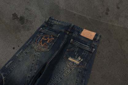 CORVIDITCH RIPPED DENIM (NAVY)-IYAMIUIO