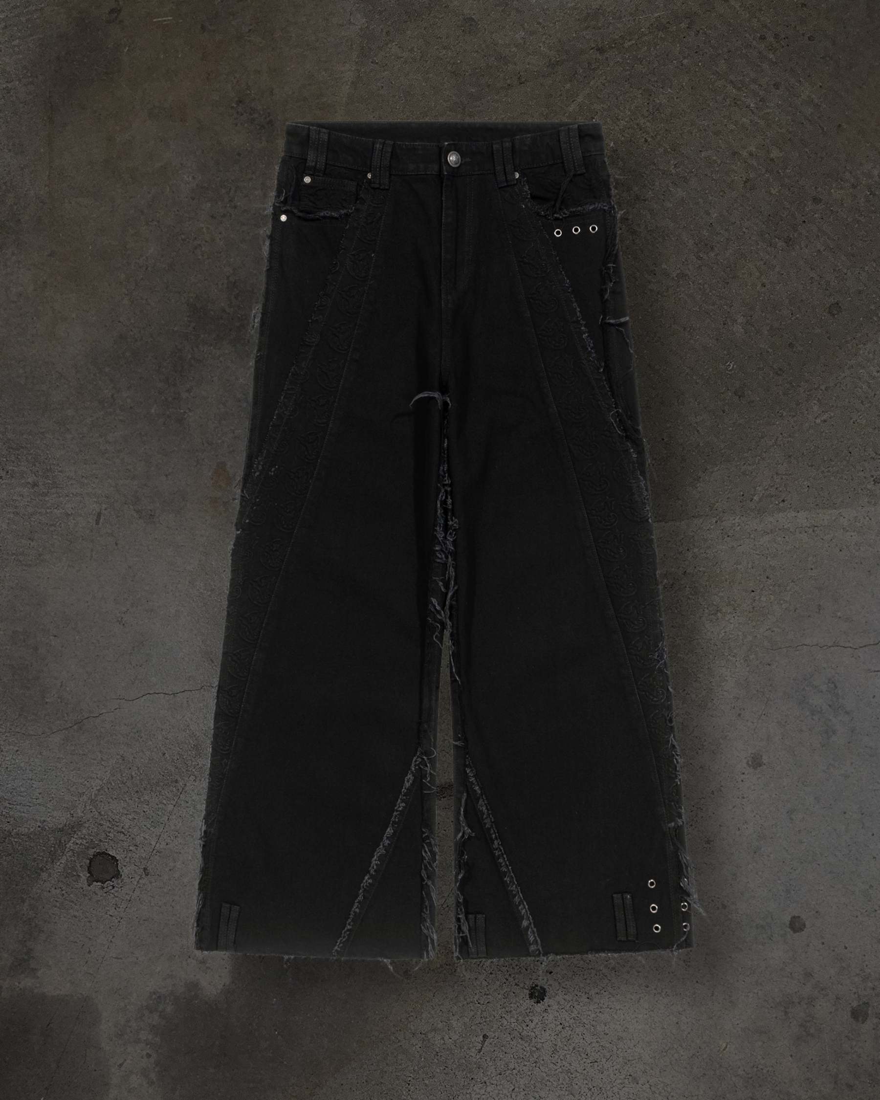 CORVIDITCH EMBOSSED DENIM (NOIR)-IYAMIUIO
