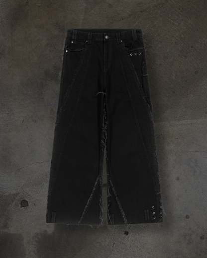 CORVIDITCH EMBOSSED DENIM (NOIR)-IYAMIUIO