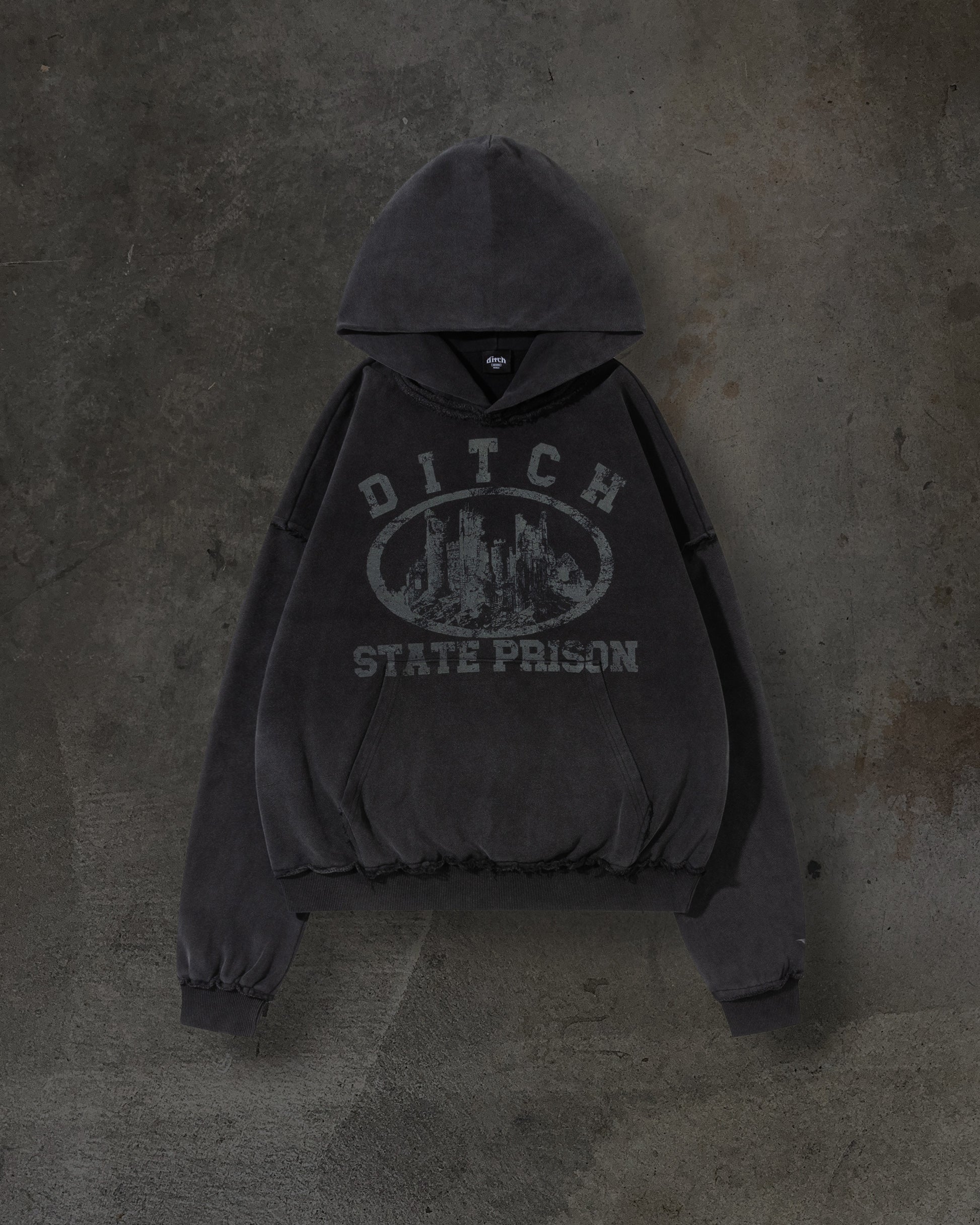 DITCH STATE PRISON PULLOVER (COAL)-IYAMIUIO