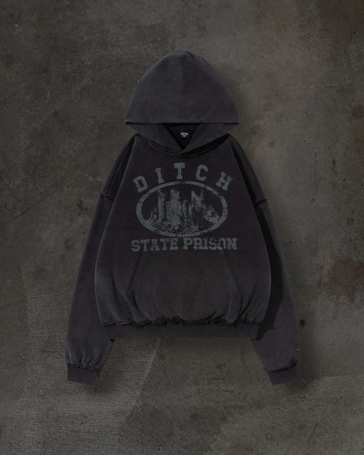 DITCH STATE PRISON PULLOVER (COAL)-IYAMIUIO