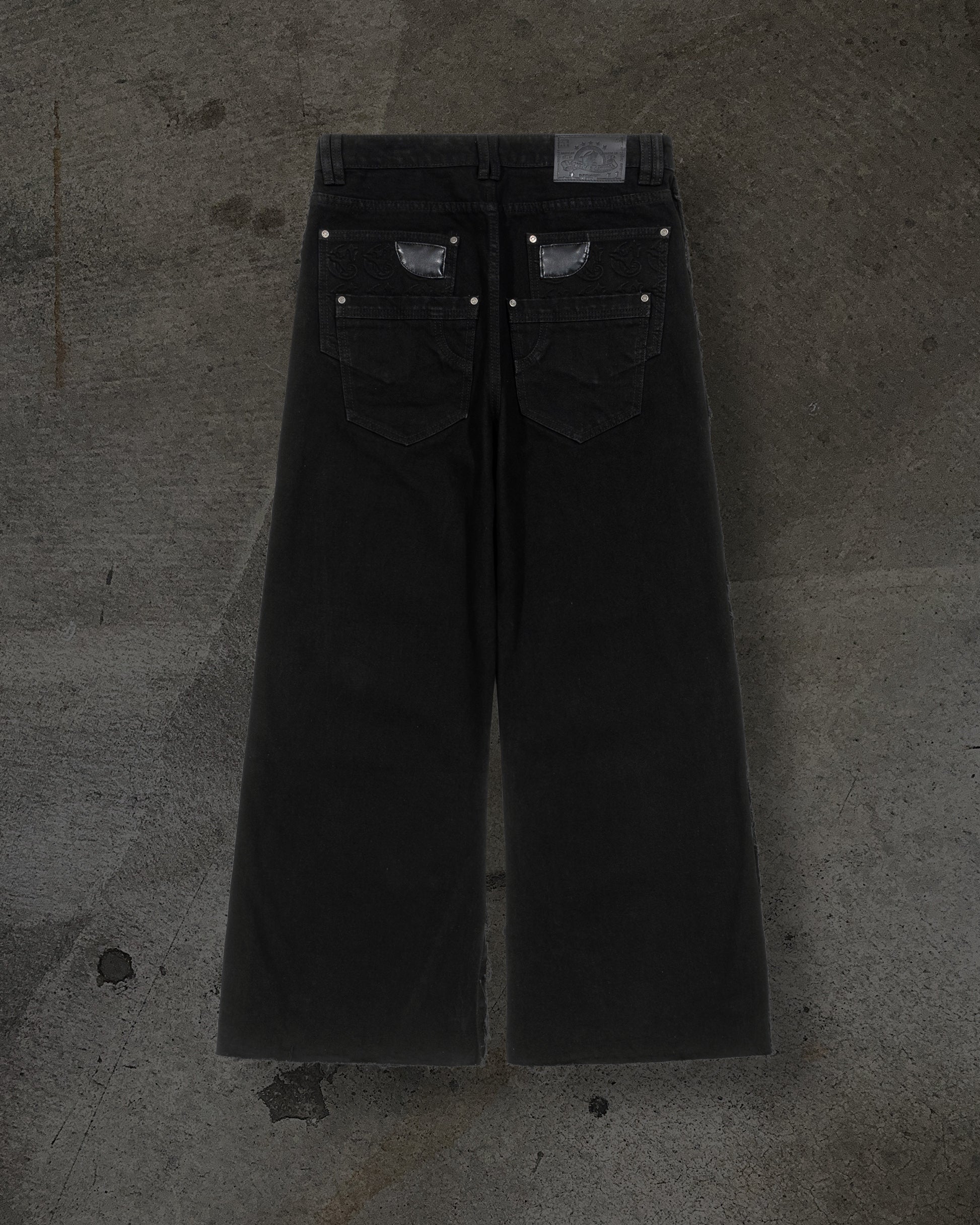 CORVIDITCH EMBOSSED DENIM (NOIR)-IYAMIUIO