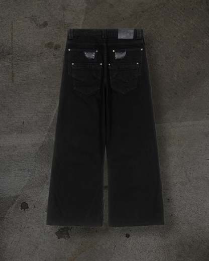 CORVIDITCH EMBOSSED DENIM (NOIR)-IYAMIUIO