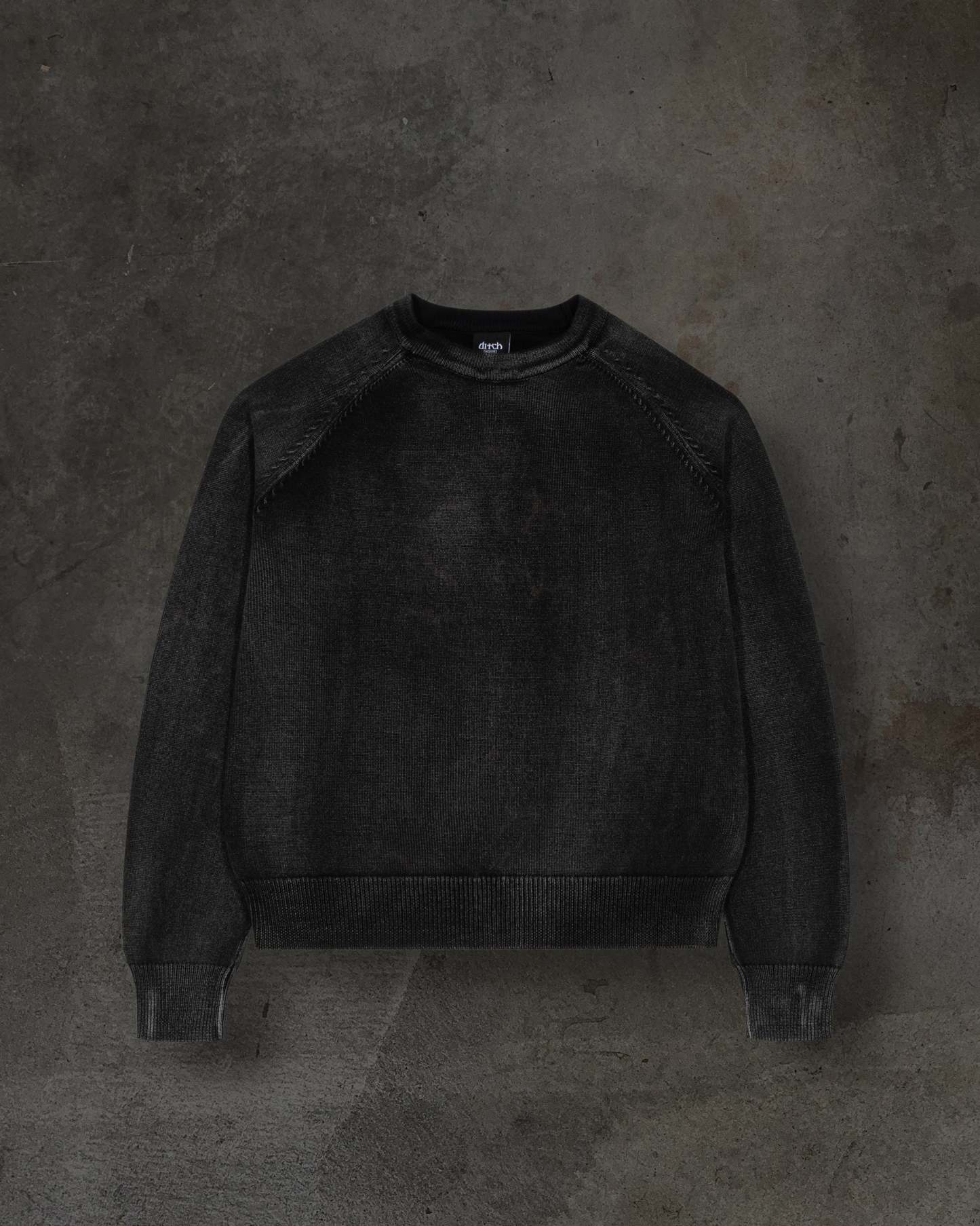 KNITTED SWEATER (COAL)-IYAMIUIO