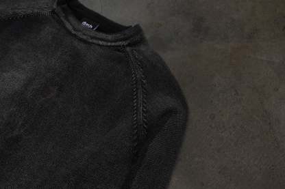 KNITTED SWEATER (COAL)-IYAMIUIO