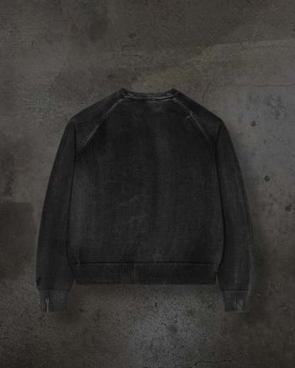 KNITTED SWEATER (COAL)-IYAMIUIO