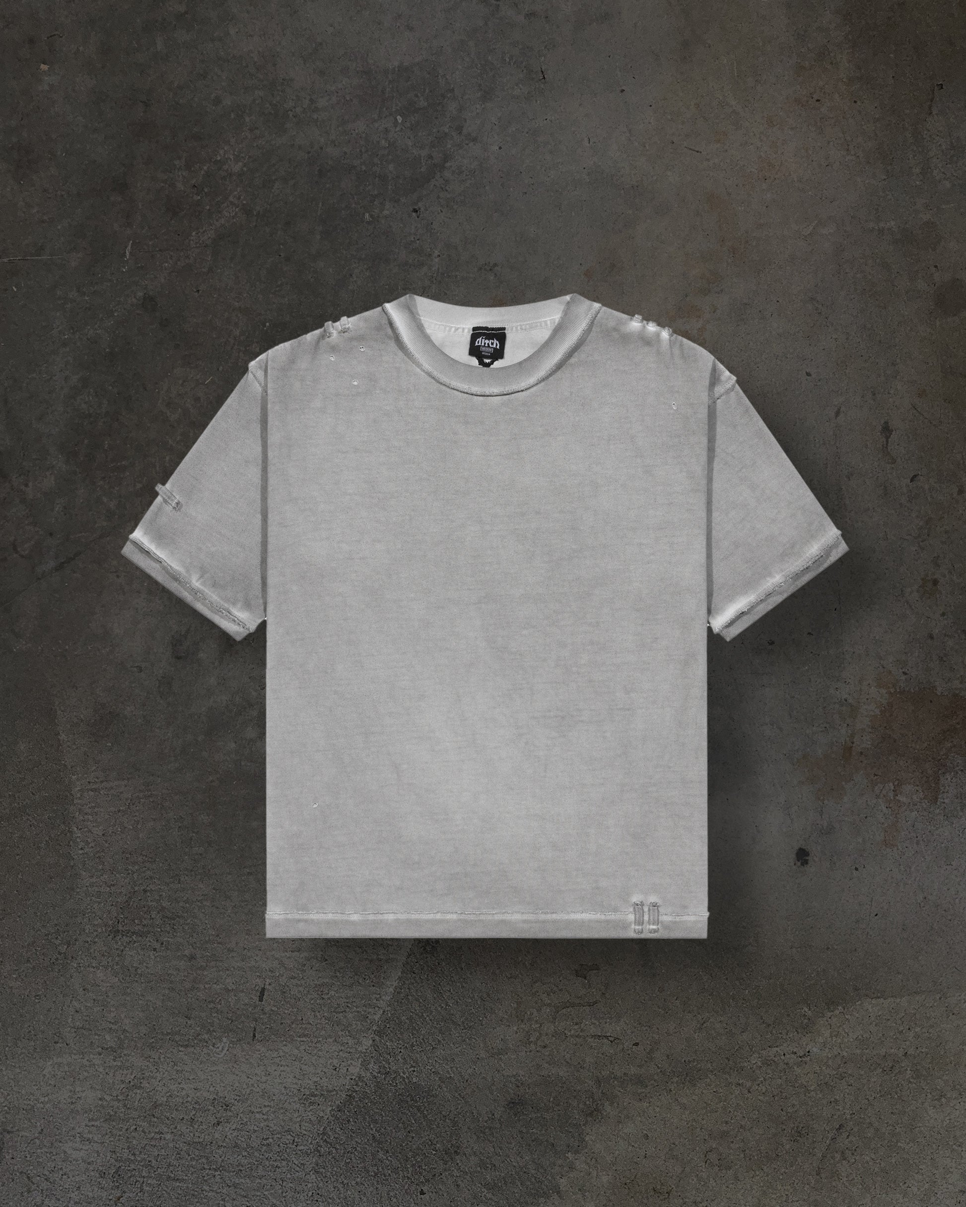 HOOK TEE (DYED GREY)-IYAMIUIO
