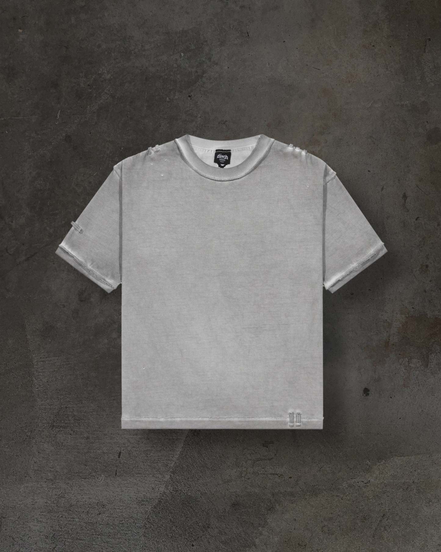 HOOK TEE (DYED GREY)-IYAMIUIO