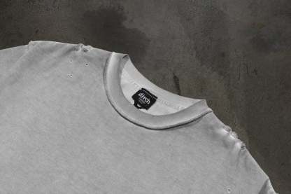 HOOK TEE (DYED GREY)-IYAMIUIO