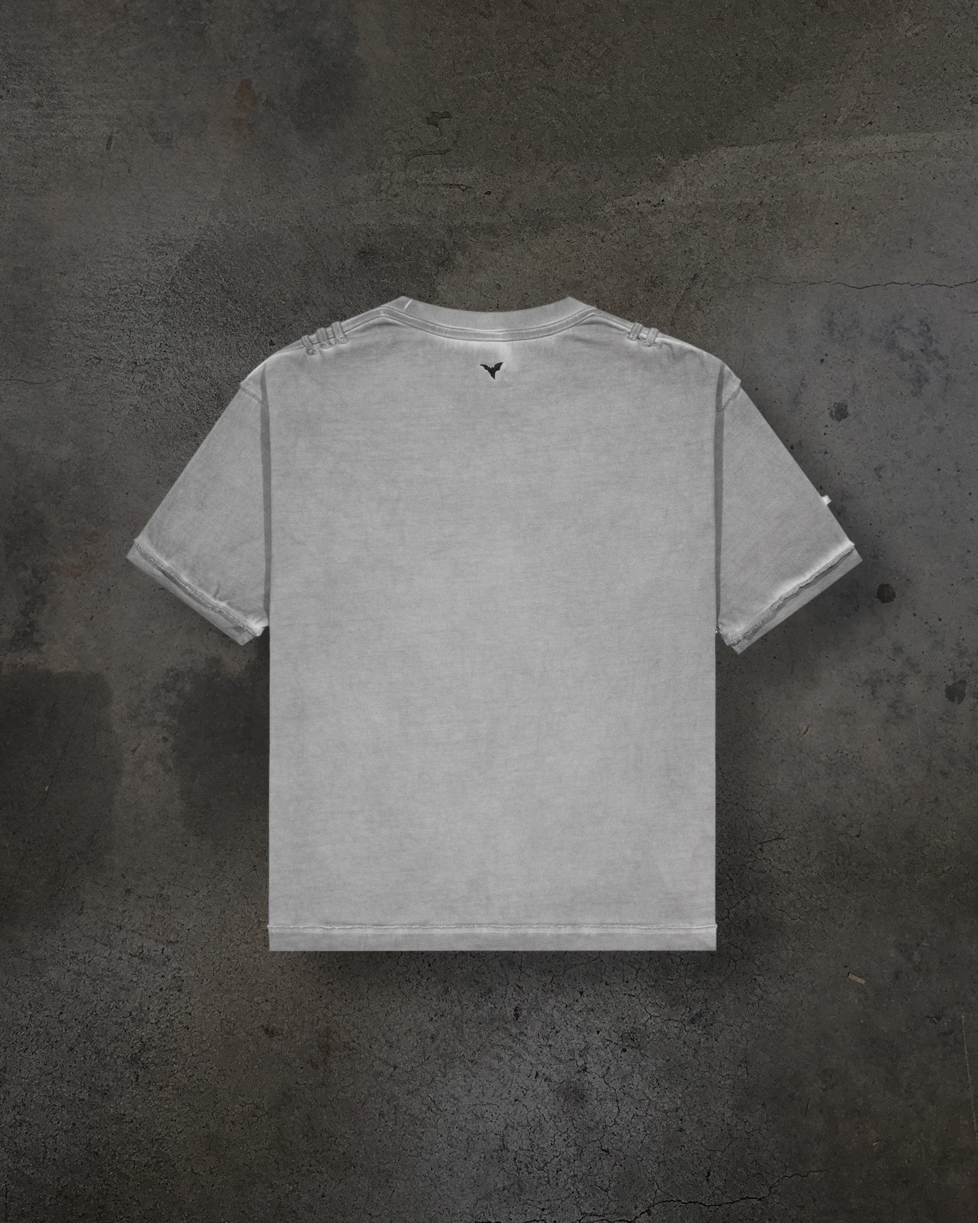 HOOK TEE (DYED GREY)-IYAMIUIO