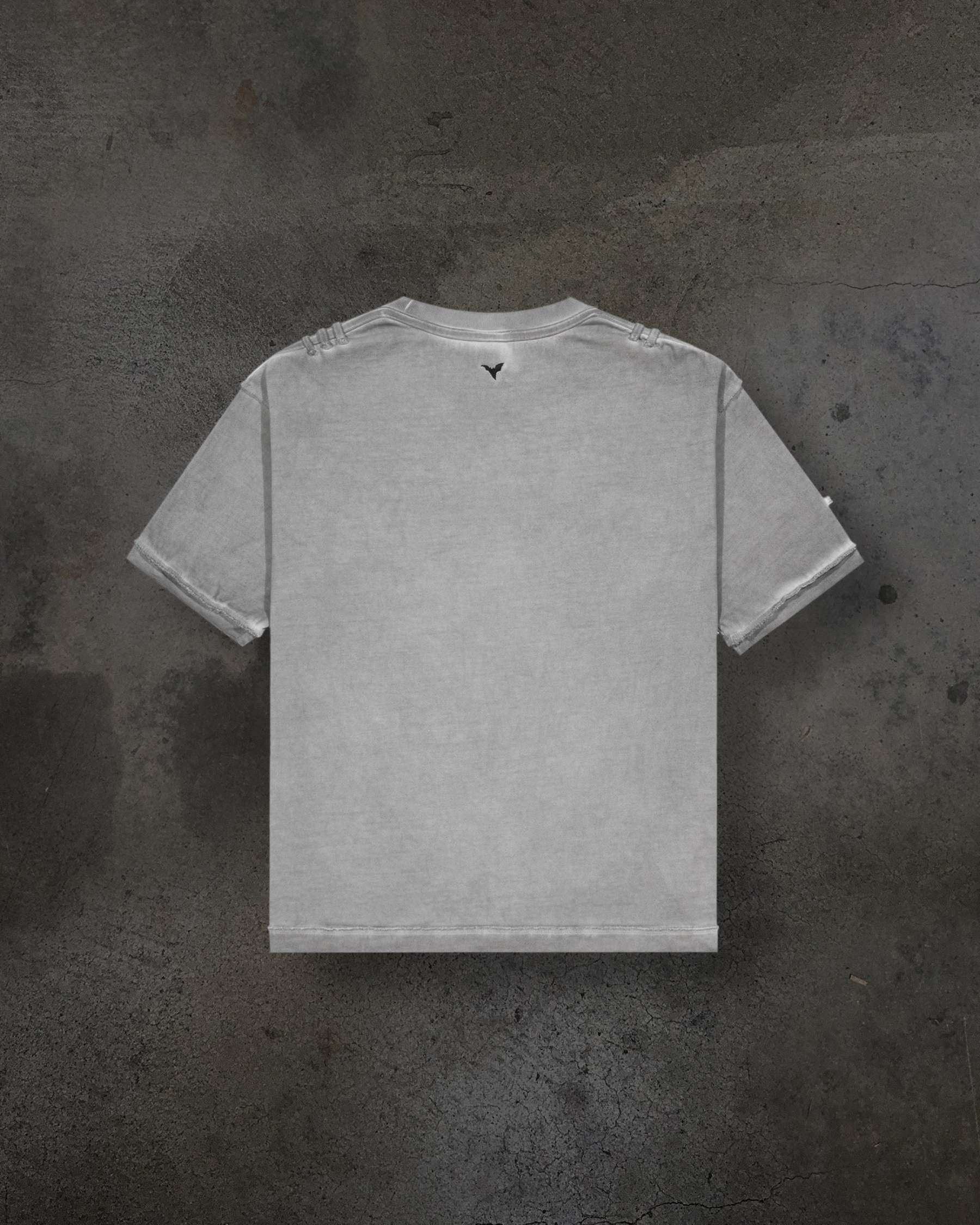 HOOK TEE (DYED GREY)-IYAMIUIO