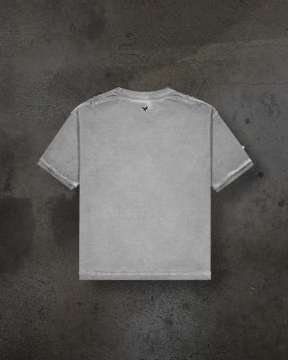 HOOK TEE (DYED GREY)-IYAMIUIO