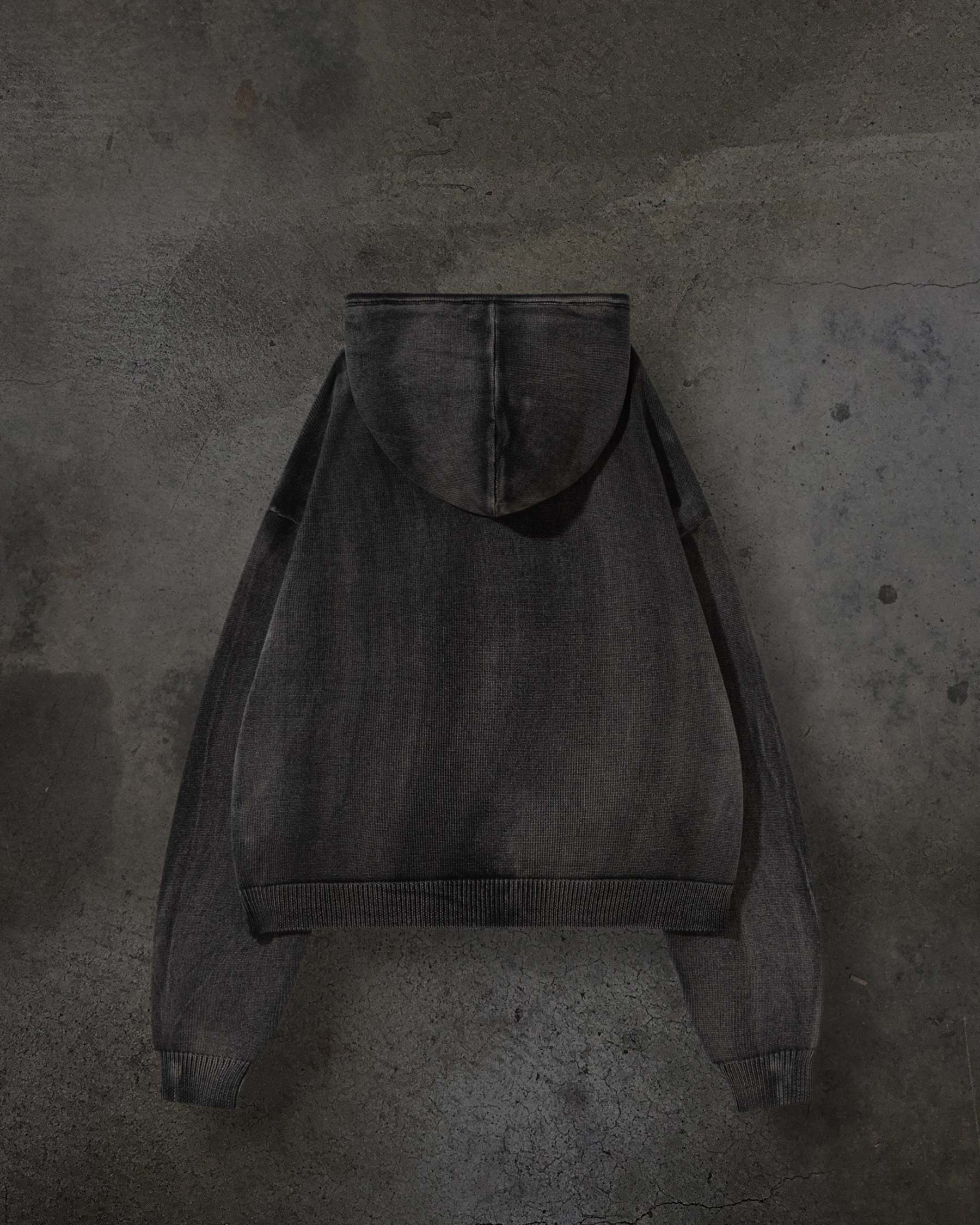 KNITTED PULLOVER (COAL)-IYAMIUIO