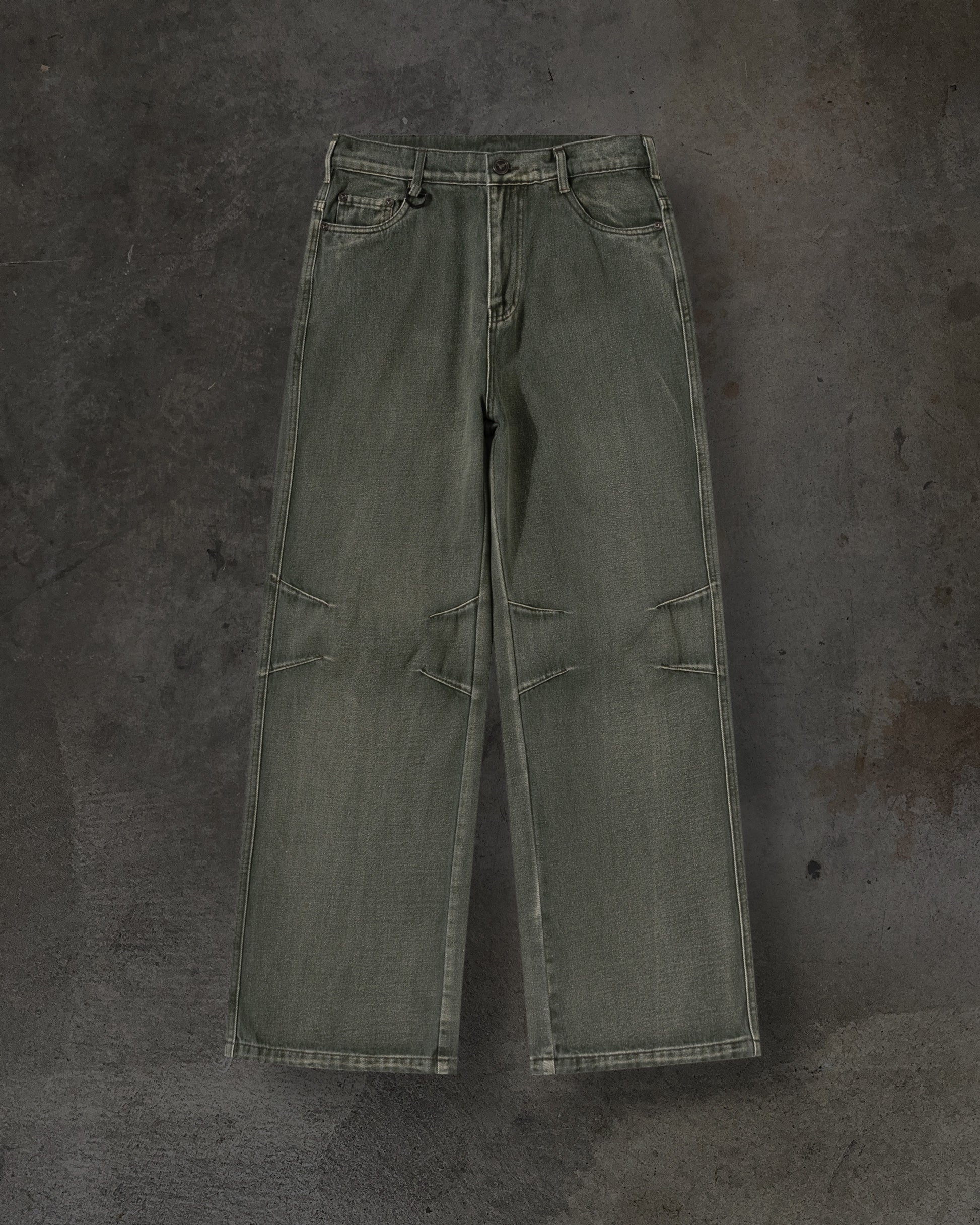 BASIC DENIM (OLIVE)-IYAMIUIO