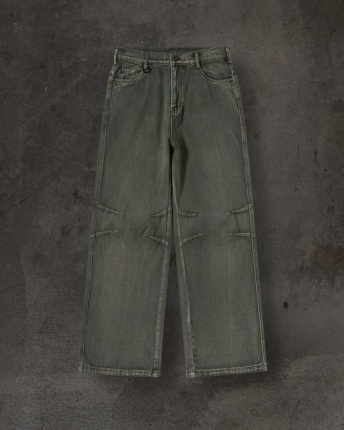 BASIC DENIM (OLIVE)-IYAMIUIO